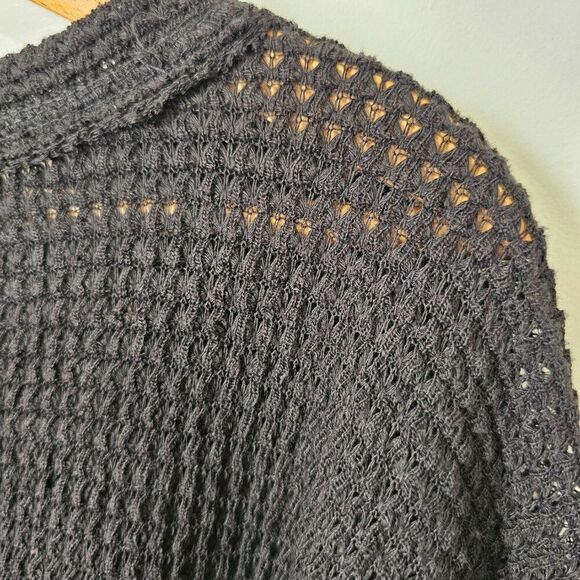 EUC UMGEE BLACK KNIT BOATNECK LOOSE FITTING SWEATER TOP LONGSLEEVES SIZE SMALL - Picture 12 of 16